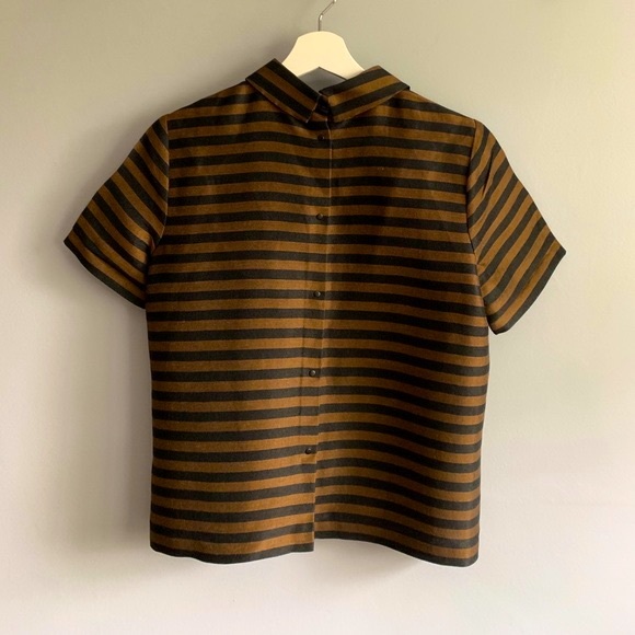 Donating tomorrow • Madewell Linen & Silk Boxy Striped Top - Picture 3 of 4